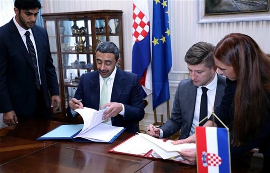 Potpisan Ugovor između Vlade RH i Vlade UAE o izbjegavanju dvostrukog oporezivanja porezima na dohodak